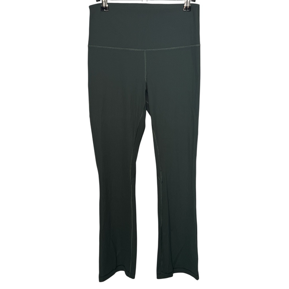 Lululemon Align Ribbed Mini-Flared Pant *Extra Short | Dark Forest Size: 8 - Picture 4 of 6